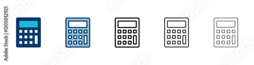 Calculator icon vector isolated on white background. Calculator vector icon. Accounting icon