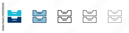 Archive folders icon vector isolated on white background. binders vector icon. Archive storage icon.