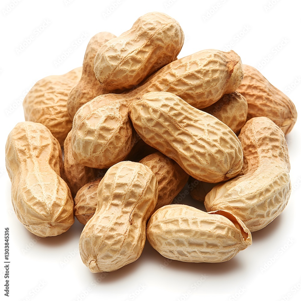 white background peanut, Generative AI white background peanut, Generative AI