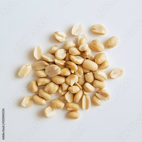 white background peanut, Generative AI	