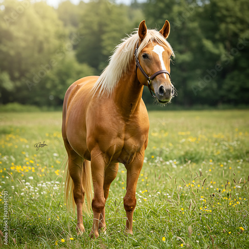 horse in the field