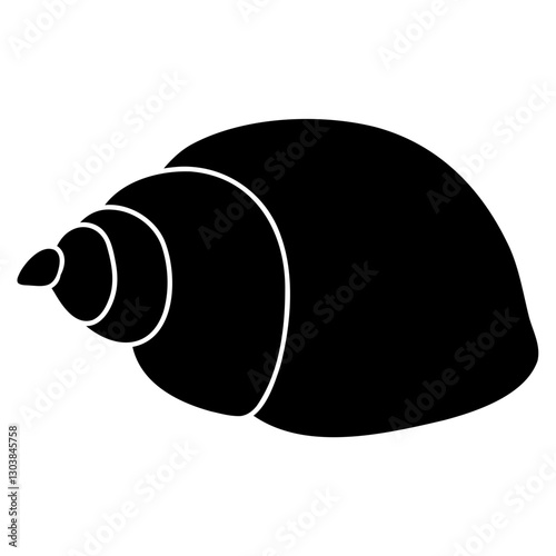 snail shell icon vector illustration