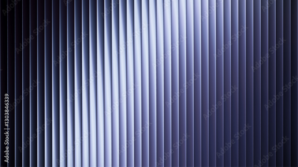 Obraz premium Luxury elegant metal ribbed surface background with gradient waves and soft reflections in retrofuturistic style for dynamic industrial design, high-tech aesthetic or trendy visual art project. Vector