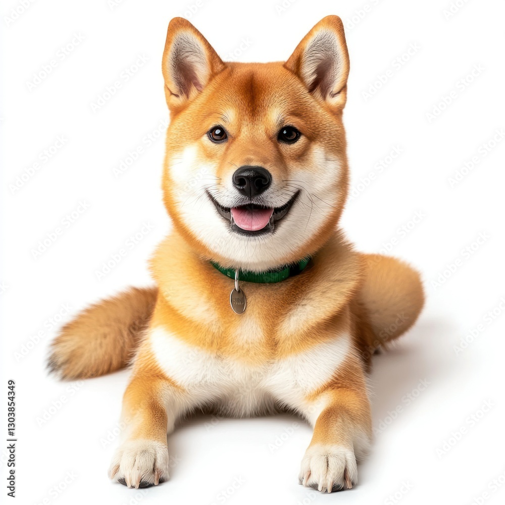 Isolated image of a Shiba Inu dog on a white background, with sharp details and professional lighting, highlighting its confident and fox-like appearance. Isolated image of a Shiba Inu dog on a white background, with sharp details and professional lighting, highlighting its confident and fox-like appearance.
