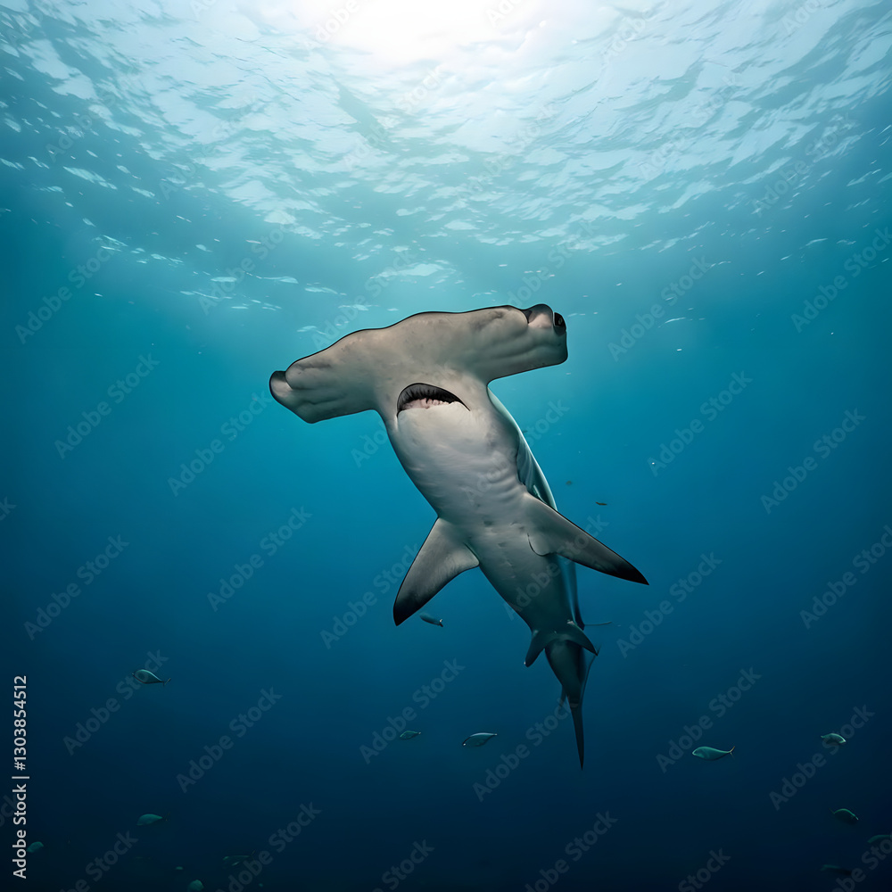 Fototapeta premium Graceful Hammerhead Shark