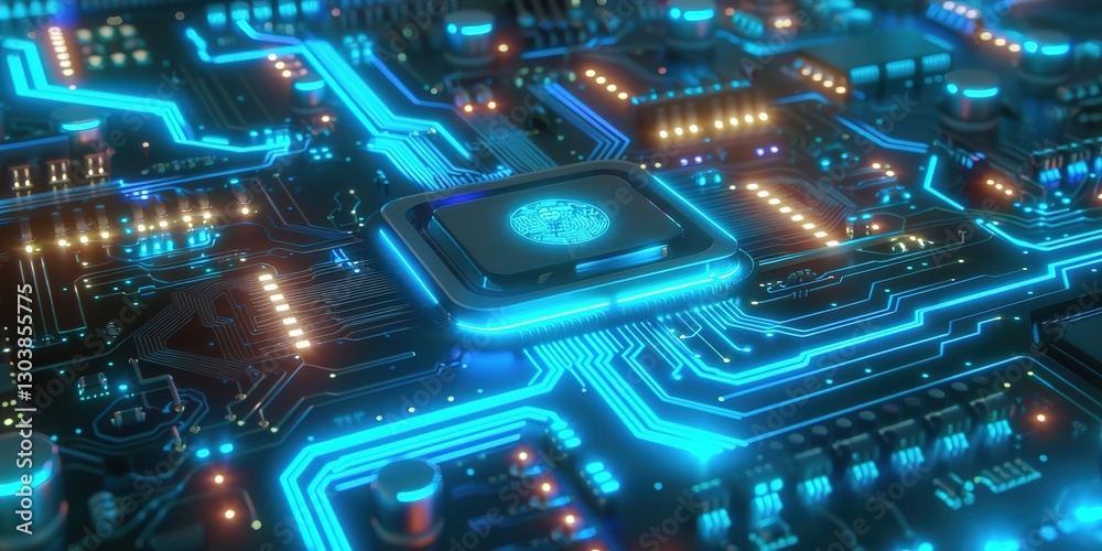 Obraz premium electronic circuit board