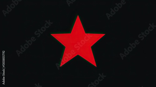 Free Download Red star night symbol dark background - GFXLoad