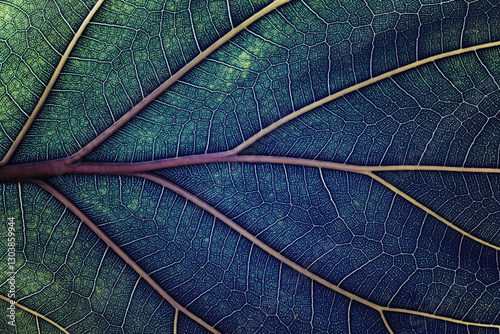 blue leaf texture close up,...