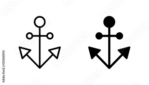 Anchor icon vector. Anchor sign and symbol. Anchor marine icon.
