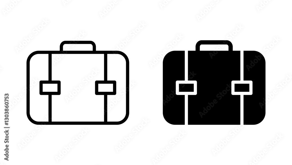 Briefcase icon vector. suitcase sign and symbol. luggage symbol. Briefcase icon vector. suitcase sign and symbol. luggage symbol.