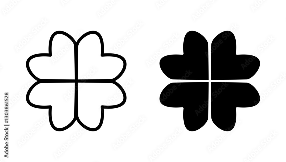 Clover icon vector. clover sign and symbol. four leaf clover icon. Clover icon vector. clover sign and symbol. four leaf clover icon.