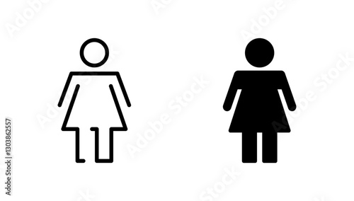 Female icon vector. woman sign and symbol