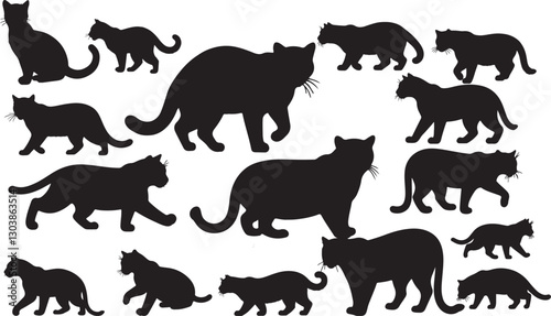 Jungle Cat Silhouettes