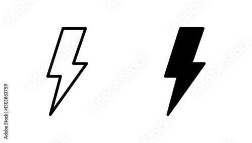 Lightning icon vector. electric sign and symbol. power icon. energy sign
