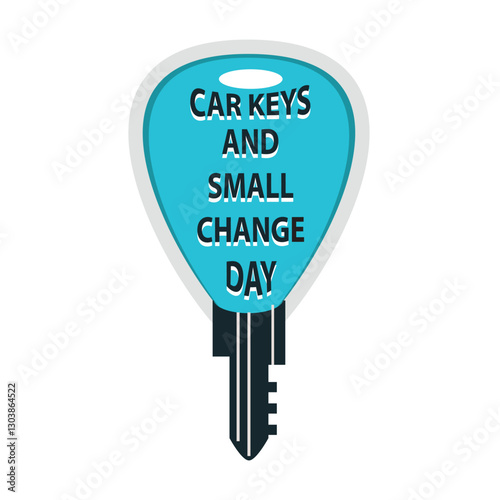 Label for Car Keys Day