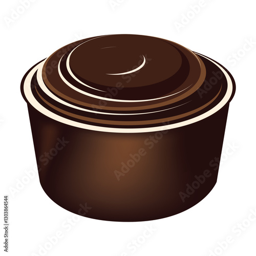 Sweet dessert chocolate souffle