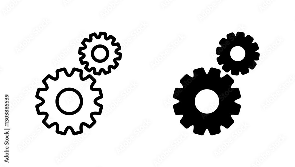 Setting icon vector. Cog sign and symbol. Gear Sign Setting icon vector. Cog sign and symbol. Gear Sign