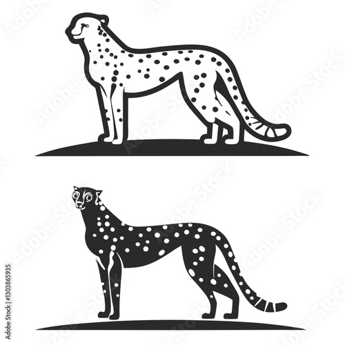 set of wild animals vector