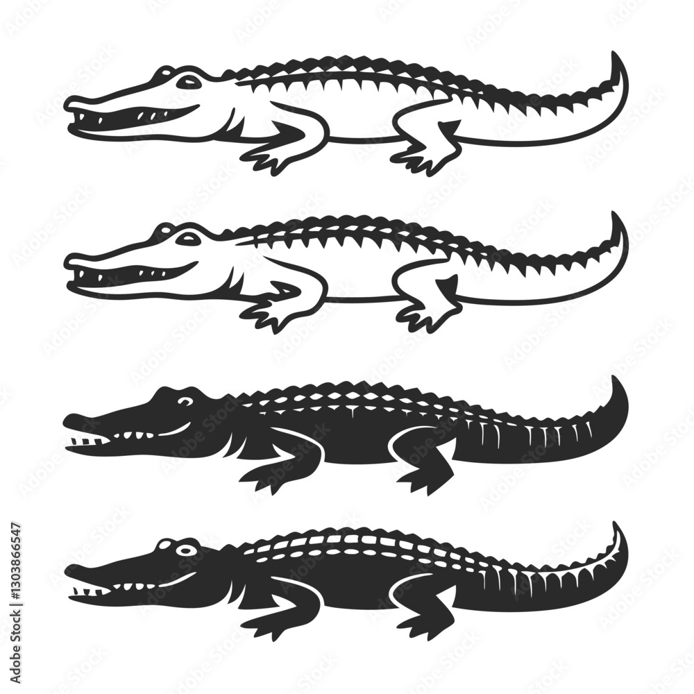 Obraz premium alligator-silhouette-vector (1).eps