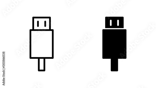 Usb icon vector. Flash disk sign and symbol. flash drive sign.