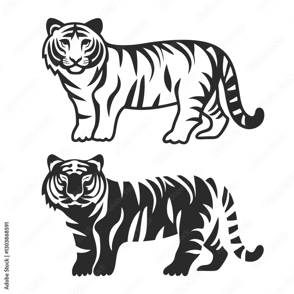 Naklejka premium set of wild animals vector