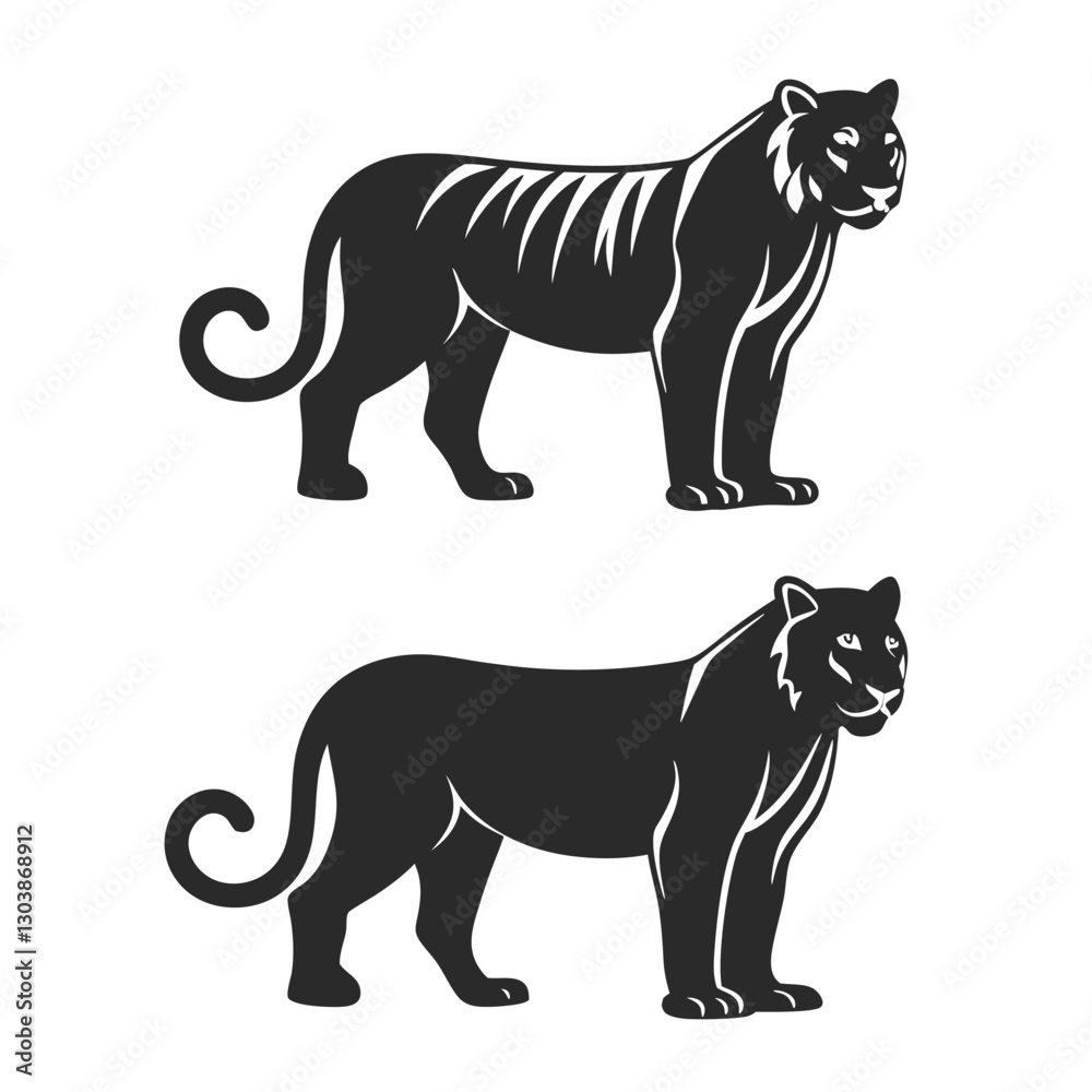 Fototapeta premium set of wild animals vector