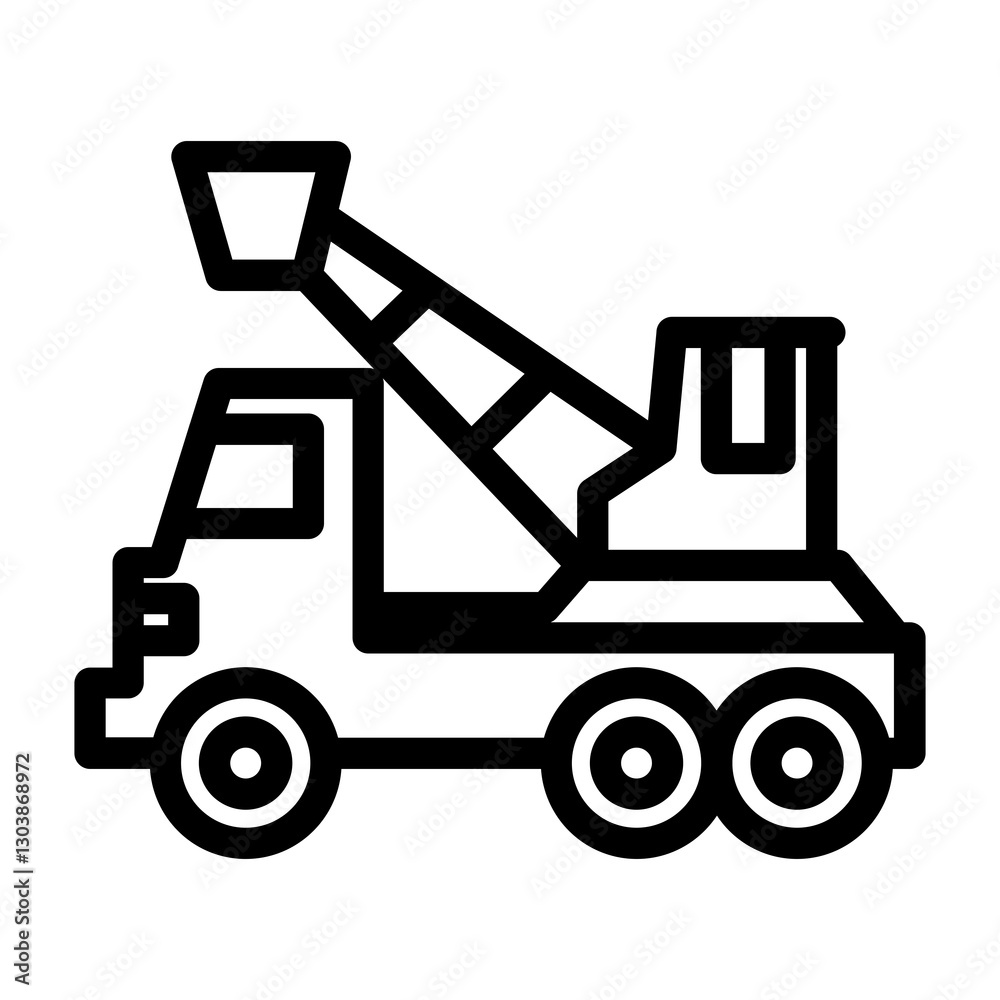 Naklejka premium forklift truck vector