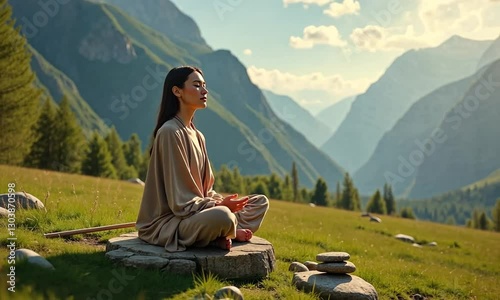 Meditation in the Mountains – An Inner Journey to Clarity and Calmness photo