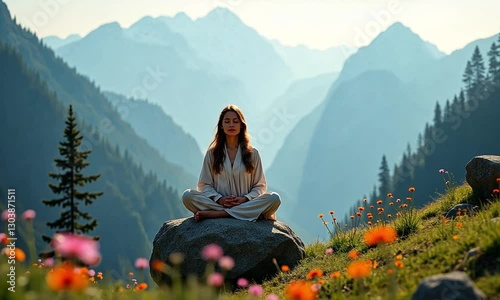 Meditation in the Mountains – An Inner Journey to Clarity and Calmness photo