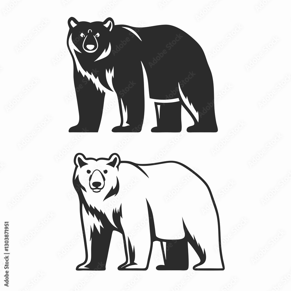 Obraz premium set of wild animals vector