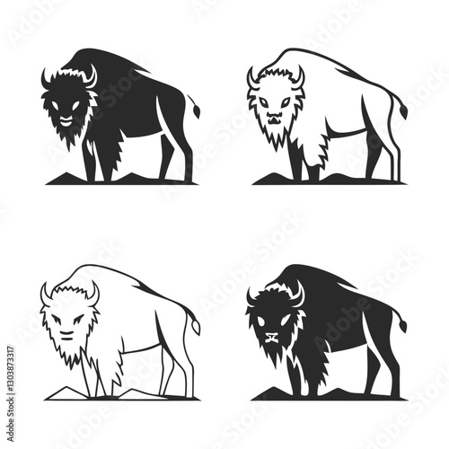 set of wild animals vector