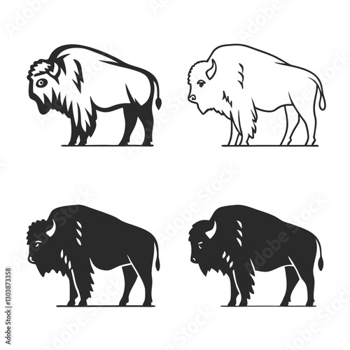 set of wild animals vector