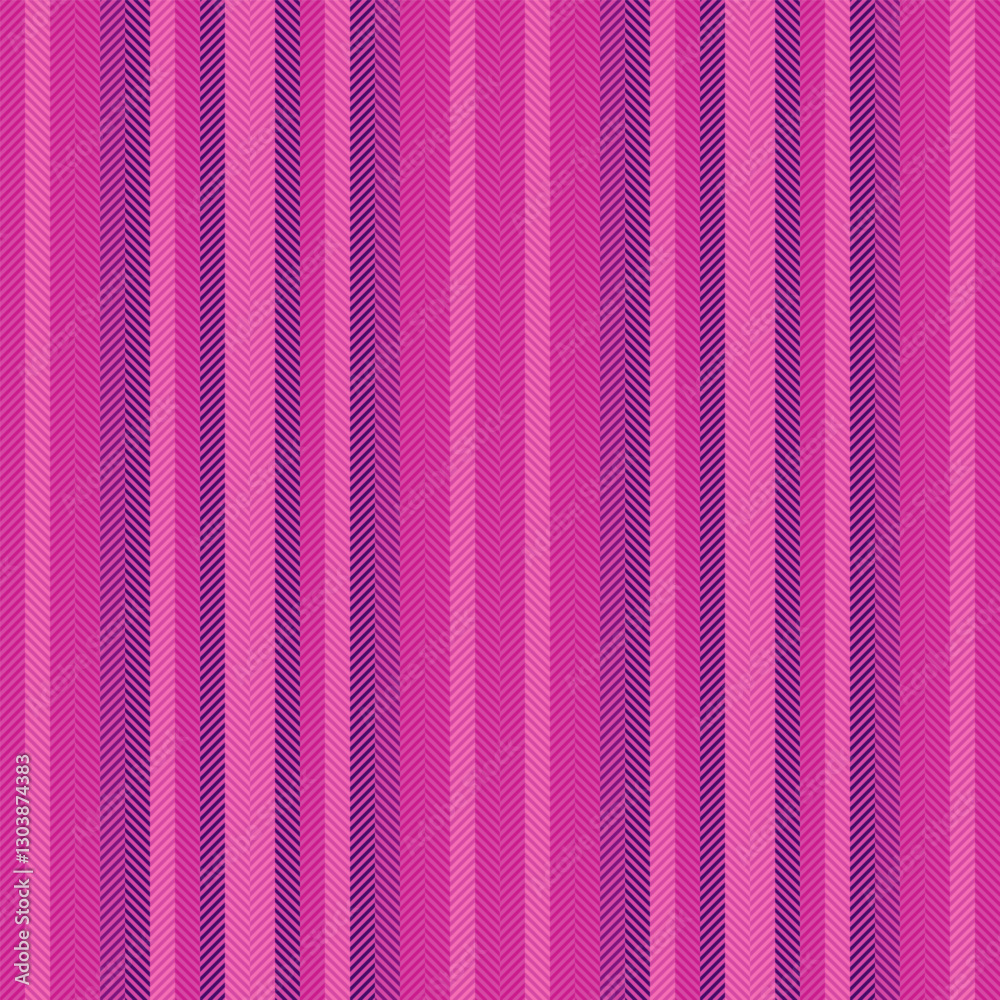 Sixties background seamless textile, classic fabric pattern lines. Manufacture texture stripe vertical vector in pink and violet colors. Sixties background seamless textile, classic fabric pattern lines. Manufacture texture stripe vertical vector in pink and violet colors.