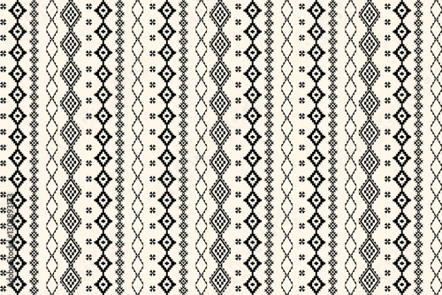 Seamless ethnic traditional combined with geometric shape,folk,ikat,embroidery style and design for fabric design,carpet,printings,clothing,wrapping.