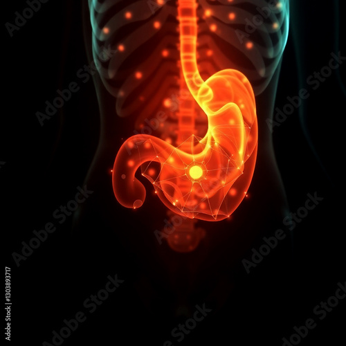 Obraz na płótnie ulcer, stomach, stomach ache, GERD w salonie