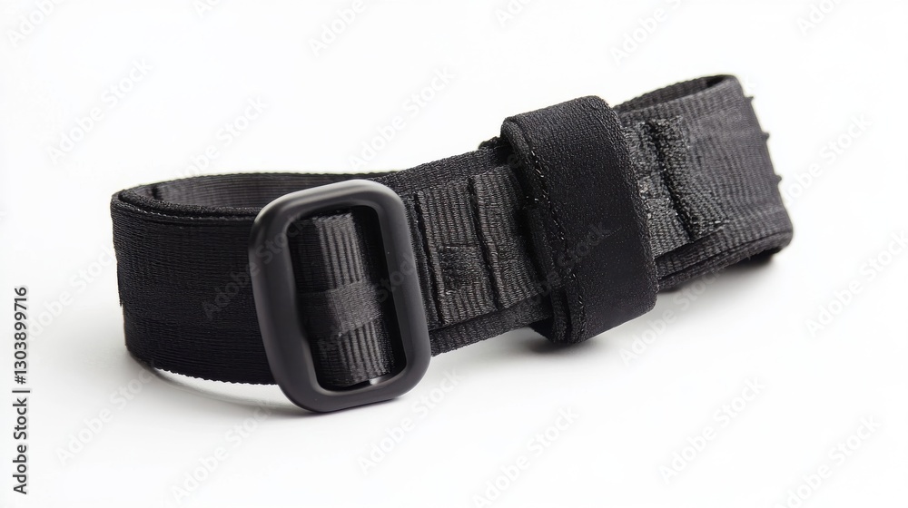 A Close Up Image Showing A Black Belt And Buckle A Close Up Image Showing A Black Belt And Buckle