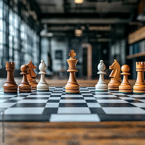 Small business startup competition in daidido market chess strategy as a concept in urban environment