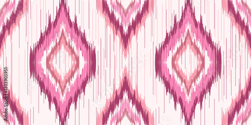 Ethnic ikat seamless pattern.beautiful pattern. floral embroidery, bohemian style, abstract flower art print. ethnic ikat abstract art. seamless fabric. ikat design for fabric, wallpaper, clothing.