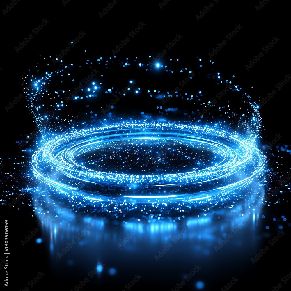 © Fatoniyah - Blue Energy Vortex Sparkling Light Circular Design © Fatoniyah - Blue Energy Vortex Sparkling Light Circular Design