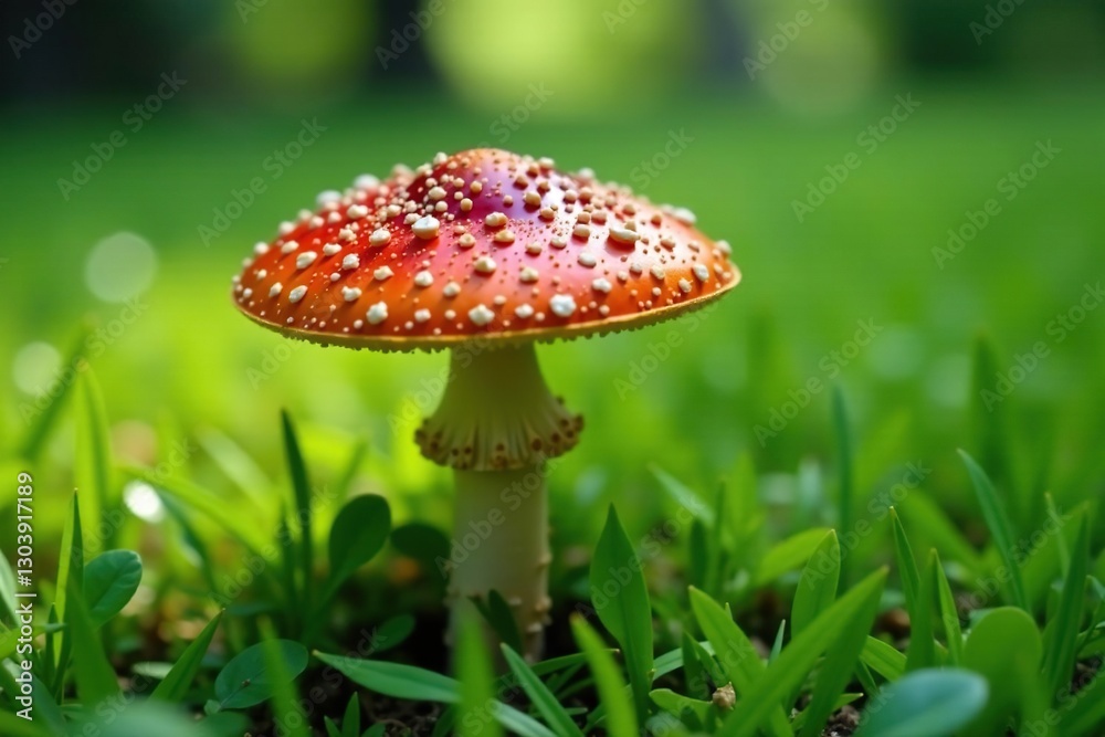 Verdigris agaric growing in a lawn with surrounding grasses, lawn, forest fungi, greenish mushrooms Verdigris agaric growing in a lawn with surrounding grasses, lawn, forest fungi, greenish mushrooms
