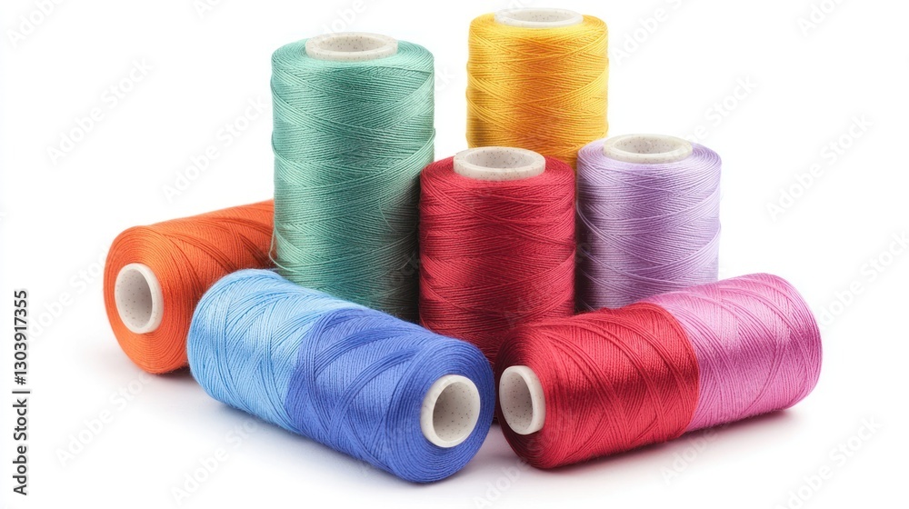 Colorful Threads: A Vibrant Collection of Sewing Thread Spools Colorful Threads: A Vibrant Collection of Sewing Thread Spools