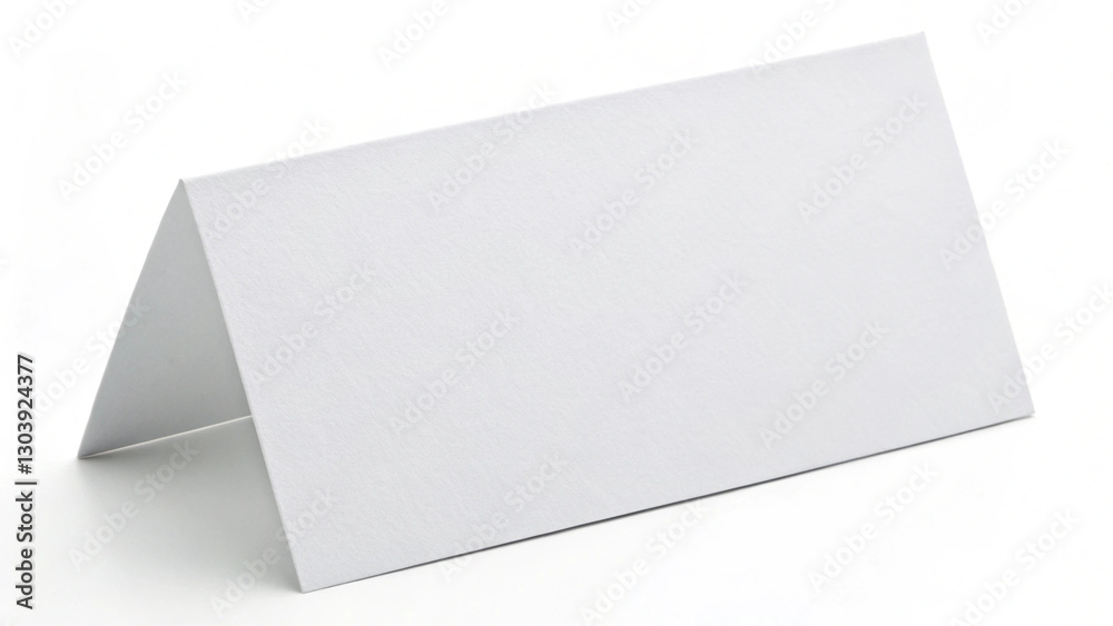 White Blank Paper Table Card Horizontal. White Blank Paper Table Card Horizontal.