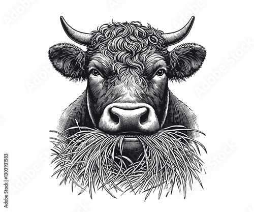 Angus Cow Head