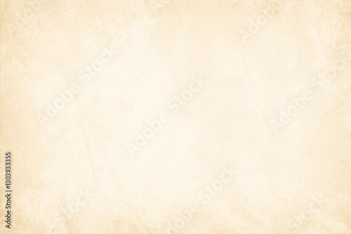 Colour old concrete wall texture background. Close up retro plain cream color cement wall background texture. Design paper vintage parchment element.