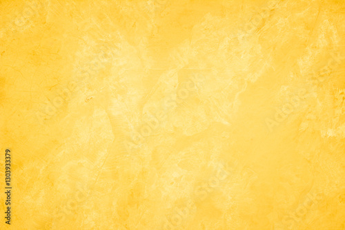 Yellow concrete stone texture for background in summer wallpaper. Cement and sand wall of tone vintage minimal. Concrete abstract wall of light yellow color, cement texture white blank for home decor.