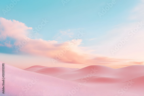 Abstract pink sky with clouds background.