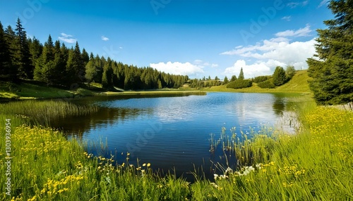 surrounded by wild meadows and whispering 
