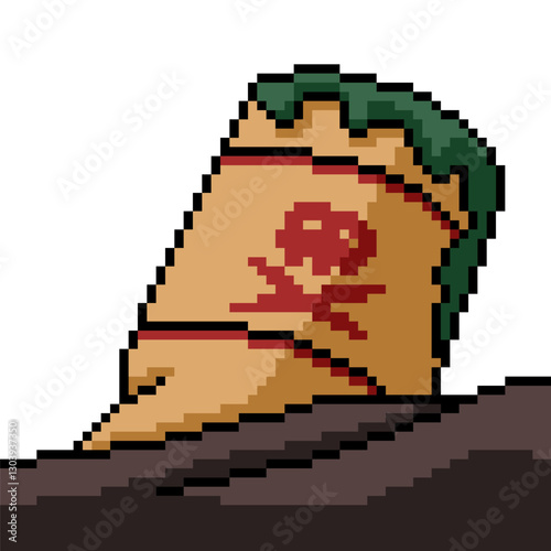 pixel art of toxic waste tank