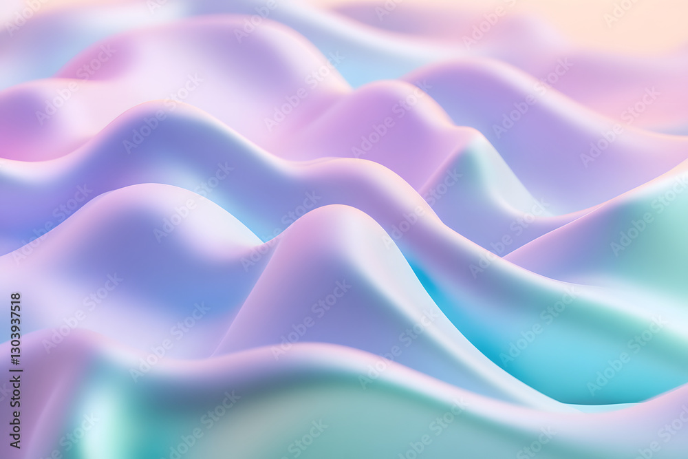 Fototapeta premium Abstract flowing wave pattern background with soft gradient. Minimalist wallpaper.