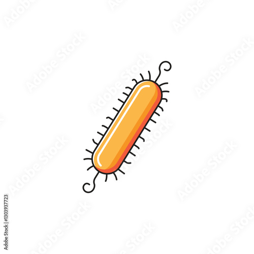 Salmonella bacterium logo template
